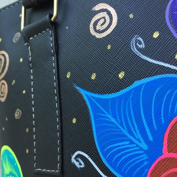 Hand Painted Mexican Tote Bag - Picture 3 of 4